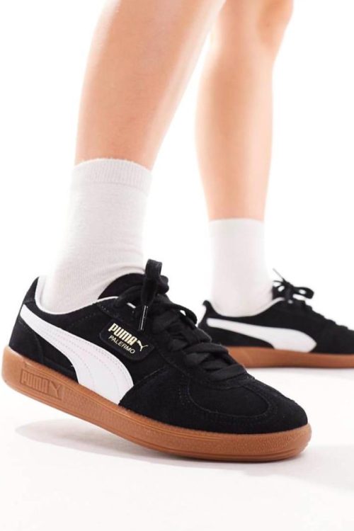 Palermo “Puma Black/Feather Gray/Gum” sneakers